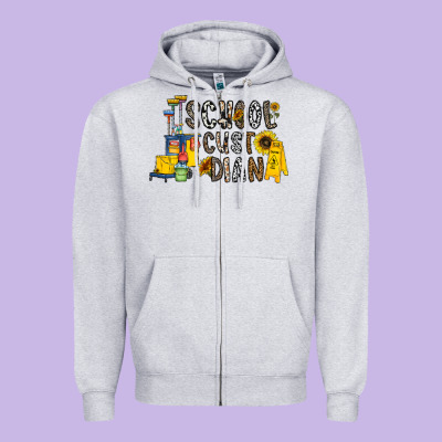 School Cust Dian Zipper Hoodie Designed By Cowhidedigitalart