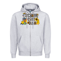 Heather Grey school cust dian Zipper Hoodie - CowhideDigitalArt