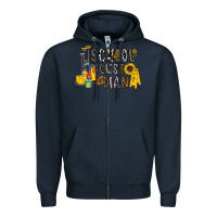 Navy school cust dian Zipper Hoodie - CowhideDigitalArt