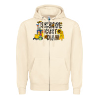 Sandshell school cust dian Zipper Hoodie - CowhideDigitalArt