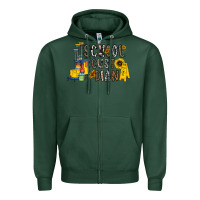 Sports Green school cust dian Zipper Hoodie - CowhideDigitalArt
