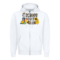 White school cust dian Zipper Hoodie - CowhideDigitalArt