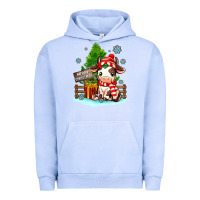 Pigment Grape Ice merry christmas cow Urban Hoodie - MaliasSmallBusiness
