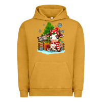 Pigment Peanut Butter merry christmas cow Urban Hoodie - MaliasSmallBusiness