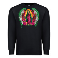 Black mexican flag wings our lady of guadalupe Premium Sweatshirt - Artiststas