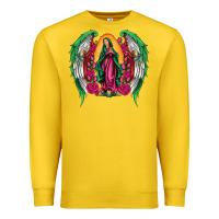 Lemon mexican flag wings our lady of guadalupe Premium Sweatshirt - Artiststas