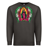 Smoke mexican flag wings our lady of guadalupe Premium Sweatshirt - Artiststas