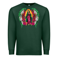 Sports Green mexican flag wings our lady of guadalupe Premium Sweatshirt - Artiststas