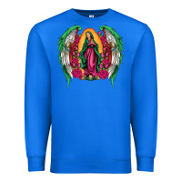 True Royal mexican flag wings our lady of guadalupe Premium Sweatshirt - Artiststas