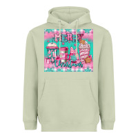 Matcha merry Christmas pink coffee Heavyweight Hoodie - Jasminsmagicworld
