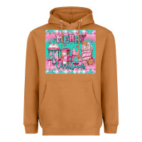 Meerkat merry Christmas pink coffee Heavyweight Hoodie - Jasminsmagicworld