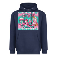 Navy merry Christmas pink coffee Heavyweight Hoodie - Jasminsmagicworld