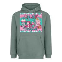 Sage merry Christmas pink coffee Heavyweight Hoodie - Jasminsmagicworld
