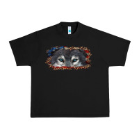Black Wolf eyes american flag Urban Heavy Tee - RanaPortraitStore