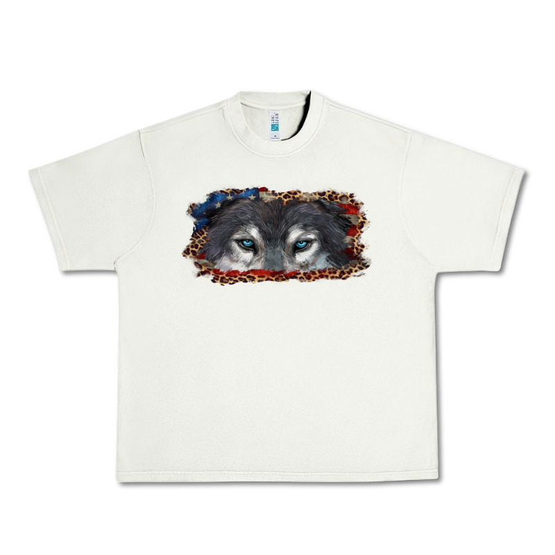 Wolf Eyes American Flag Urban Heavy Tee by RanaPortraitStore | Teevron