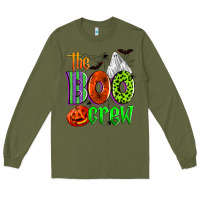 Army Green the boo crew Long Sleeve Tee - Zillion Design Studio
