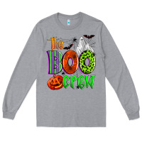 Heather Grey the boo crew Long Sleeve Tee - Zillion Design Studio