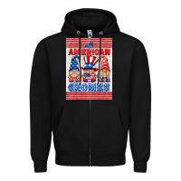 Black all american gnomes air freshener Zipper Hoodie - HRA Design Shop