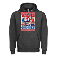 Charcoal Heather all american gnomes air freshener Zipper Hoodie - HRA Design Shop