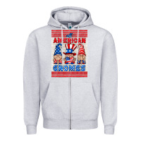 Heather Grey all american gnomes air freshener Zipper Hoodie - HRA Design Shop