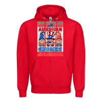 Red all american gnomes air freshener Zipper Hoodie - HRA Design Shop