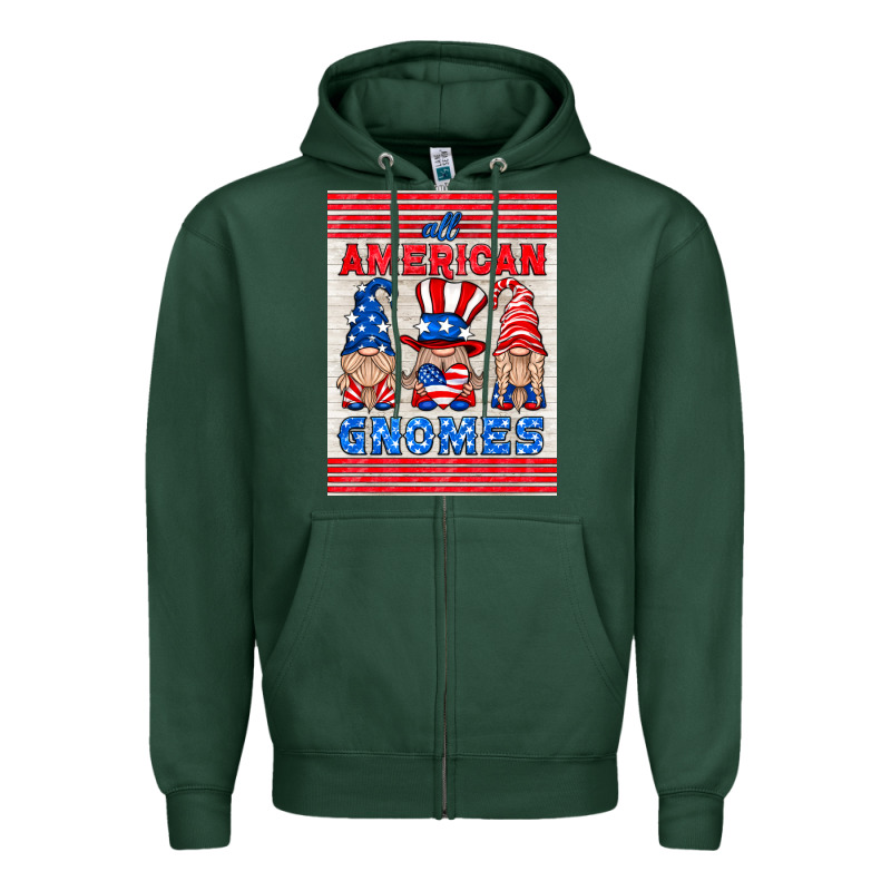 All American Gnomes Air Freshener Zipper Hoodie by HRA Design Shop | Teevron