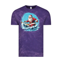 Cloud Purple happy santa Vintage Tee - Unal Design