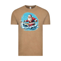 Vintage Coffee happy santa Vintage Tee - Unal Design