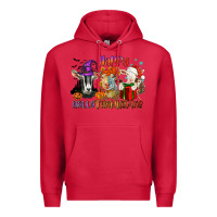 Cardinal Happy Hallothanksmas goats Premium Hoodie - NancyCooperArtShop