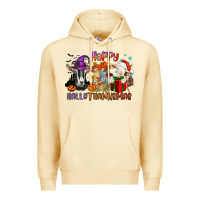 Pina Colada Happy Hallothanksmas goats Premium Hoodie - NancyCooperArtShop