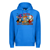 True Royal Happy Hallothanksmas goats Premium Hoodie - NancyCooperArtShop