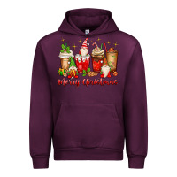 Mauve Wine merry christmas gnomes coffee cups Urban Hoodie - MaliasSmallBusiness