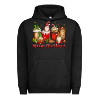 Pigment Black merry christmas gnomes coffee cups Urban Hoodie - MaliasSmallBusiness