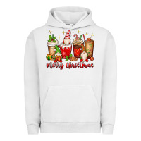 Pigment Lunar Rock merry christmas gnomes coffee cups Urban Hoodie - MaliasSmallBusiness