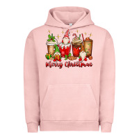 Pigment Salmon merry christmas gnomes coffee cups Urban Hoodie - MaliasSmallBusiness