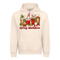 Merry Christmas Gnomes Coffee Cups Urban Hoodie | Teevron