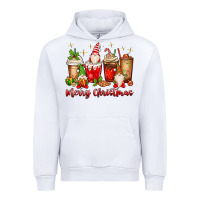 White merry christmas gnomes coffee cups Urban Hoodie - MaliasSmallBusiness