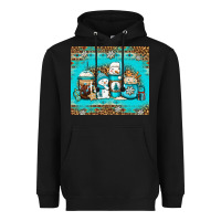 Black winter snowman coffee Heavyweight Hoodie - Jasminsmagicworld