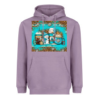 Lavender winter snowman coffee Heavyweight Hoodie - Jasminsmagicworld