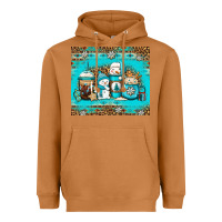Meerkat winter snowman coffee Heavyweight Hoodie - Jasminsmagicworld