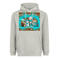 Moon Dust winter snowman coffee Heavyweight Hoodie - Jasminsmagicworld