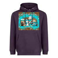 Plum winter snowman coffee Heavyweight Hoodie - Jasminsmagicworld