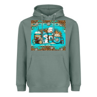 Sage winter snowman coffee Heavyweight Hoodie - Jasminsmagicworld