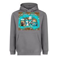 Storm winter snowman coffee Heavyweight Hoodie - Jasminsmagicworld