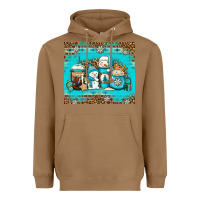Toasted Coconut winter snowman coffee Heavyweight Hoodie - Jasminsmagicworld