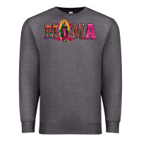 Charcoal Heather mama our lady of guadalupe Premium Sweatshirt - Artiststas