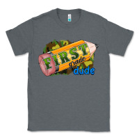Charcoal Heather first grade dude Classic Tee - RanaPortraitStore