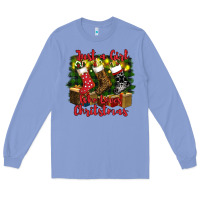 Colony Blue just a girl who loves christmas Long Sleeve Tee - RanaPortraitStore