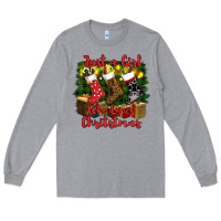 Heather Grey just a girl who loves christmas Long Sleeve Tee - RanaPortraitStore