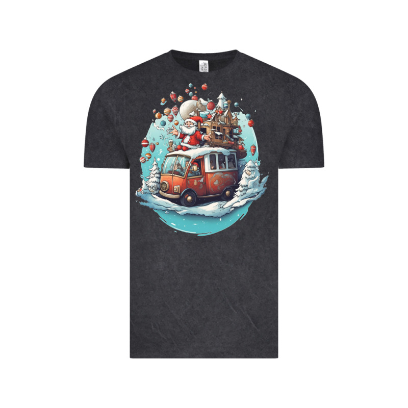 Happy Santa Vintage Tee by Unal Design | Teevron